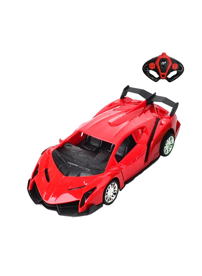 HST Super Sports Car 1:18 Remote Control – 4-Way Racing Car with Opening Doors RED - Image 1