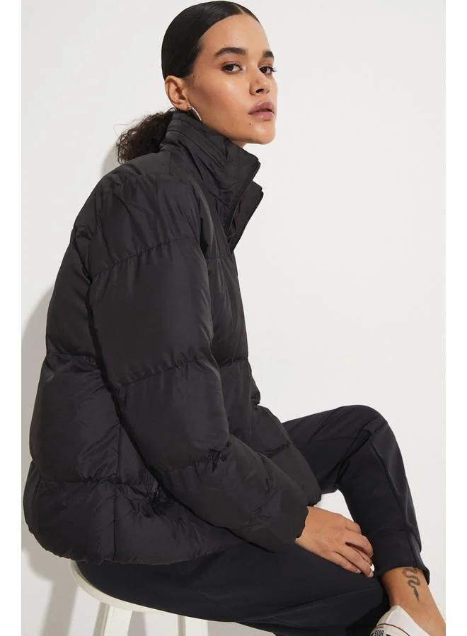 JUNE June Women Coat Black