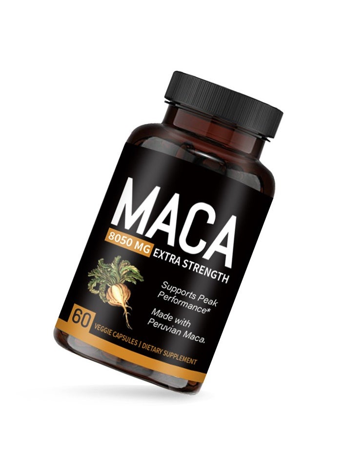 MACA Organic Maca Root Powder Capsules 1500 mg with Black + Red + Yellow Peruvian Maca Root Extract Supplement for Men and Women - Vegan Pills  - Image 5