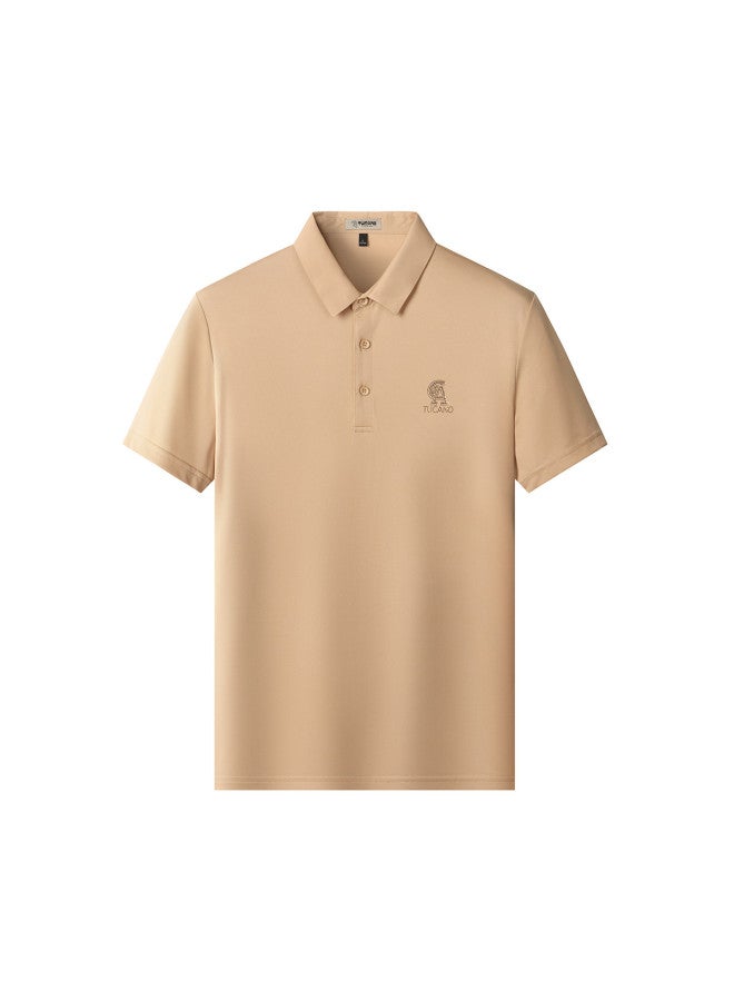 Tucano Breathable & Summer Men's Short-sleeve T-shirt - Casual Versatile Comfortable Men's Top Polo Shirt - Image 2