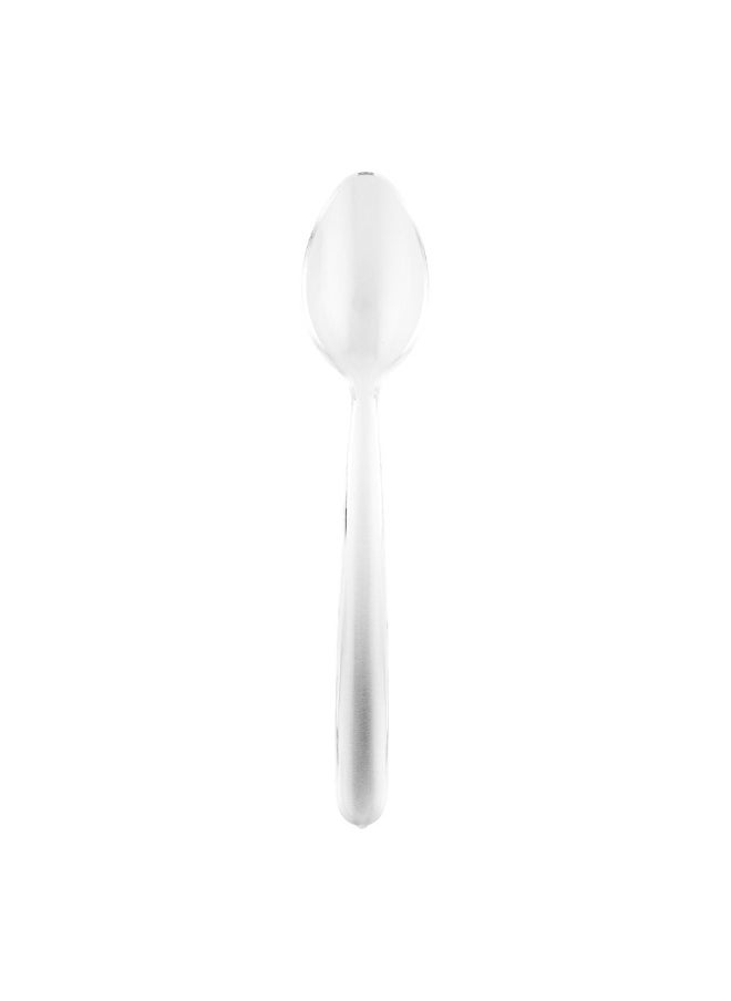 Restaurantware Moderna 5.5 Inch Disposable Spoons, 250 Recyclable Small Dessert Spoons - Crack-Resistant, For All Types Of Meals, Clear Plastic Plastic Spoons,  - Image 1