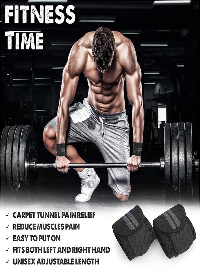 TRUE INDIAN Weight Lifting Wrist Support with Thumb Loop Strap for Gym & Fitness/Made of Velcro and Elastic Band for Men & Women (GREEN) - Image 3