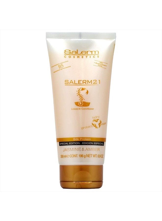 Salerm Cosmetics 21 B5 Silk Protein Leave-in Conditioner Jasmine & Amber, 6.9 Ounce - Image 1