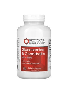 Protocol For Life Balance Protocol for Life Balance, Glucosamine & Chondroitin with MSM, 180 Veg Capsules  - Image 1