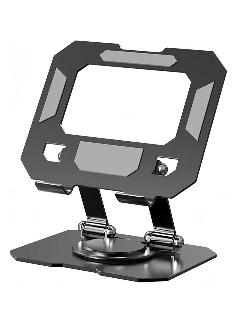 360° Rotating Aluminum Tablet Mobile Stand – Portable, Foldable, Adjustable Holder - Image 1