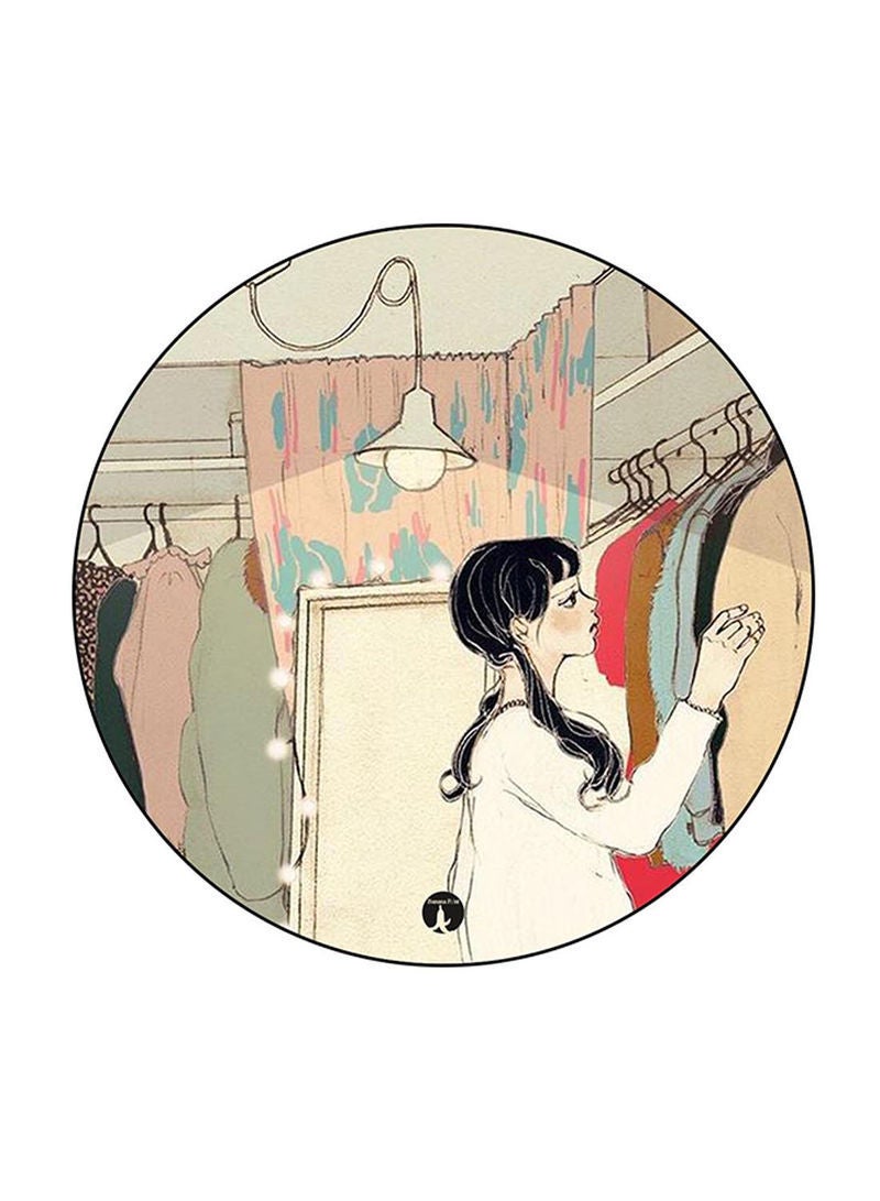 RKN Girl Printed Round Pin Badge Multicolour - Image 2