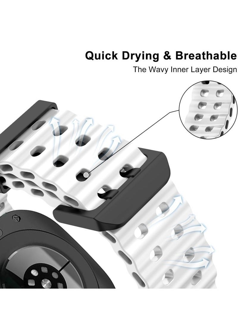 ELTRAZONE Soft Silicone Adjustable Replacement Strap for 47mm Galaxy Watch 7 Ultra | Durable Sport Bracelet | Lightweight, Sweat-Resistant Band for Active Lifestyle | Easy to Install – - Image 2