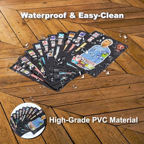 PN AVAN Football Card Set Waterproof Plastic Card Black 55 Card (Black Colour) - Image 2