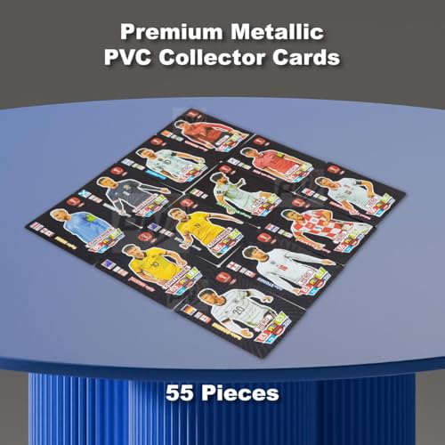 PN AVAN Football Card Set Waterproof Plastic Card Black 55 Card (Black Colour) - Image 3