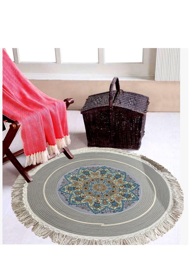 FFD Natural Jute Rug Rustic Carpet or Area Rug for Living Room,Bedroom - Image 1