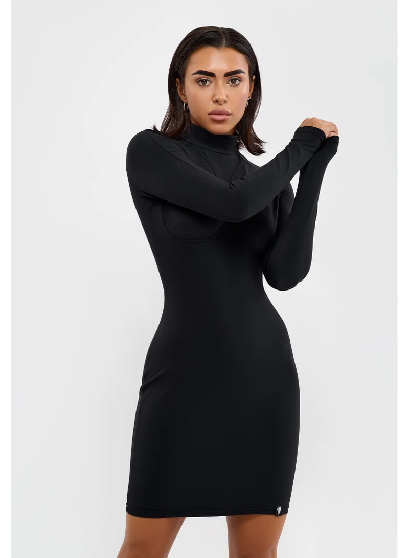 Bona Fide Fitted Turtleneck Dress