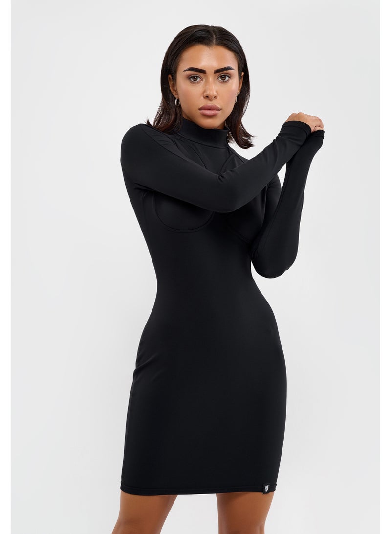 Bona Fide Fitted Turtleneck Dress - Image 4