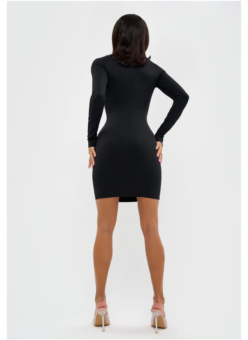 Bona Fide Fitted Turtleneck Dress