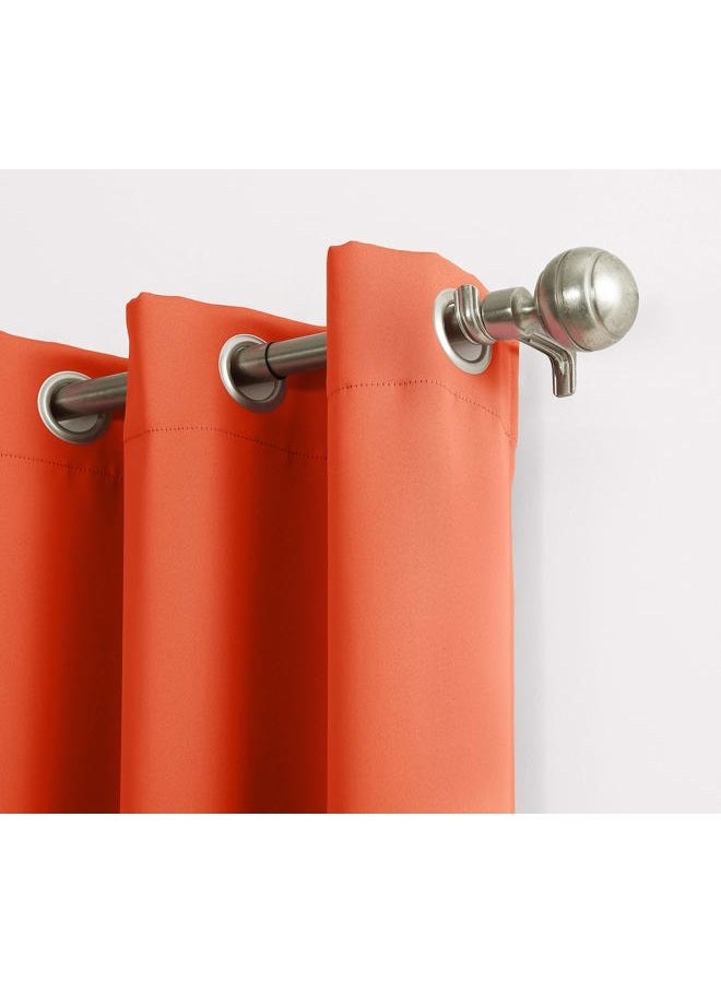 Sun Zero Riley Kids Bedroom Blackout Grommet Curtain Panel, 40" x 84", Orange - Image 2