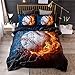 NTBED Baseball Comforter Sets for Boys Teens,3D Sports Bedding Full Size,Reversible Printed Quilt Set with 2 Pillow - Image 2