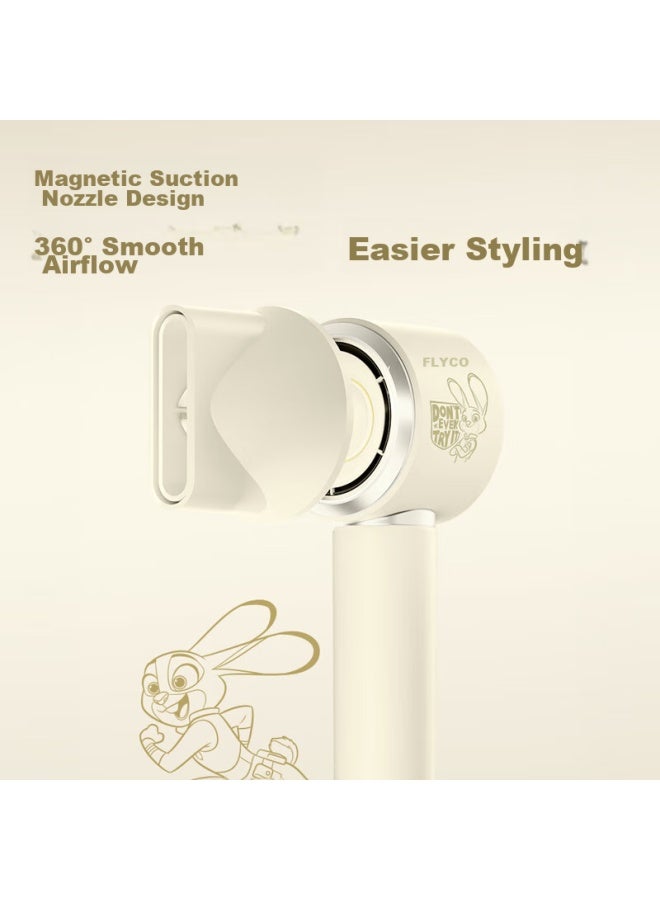 Flyco High-speed Hair Dryer, Gift For Women On Qixi Valentine's Day, Low Noise, Quick-drying, Negative Ion Hair Protection, For Home And Dormitory Use, Hair Dryer Fh6372, Judy Rabbit Co-branded - Image 5