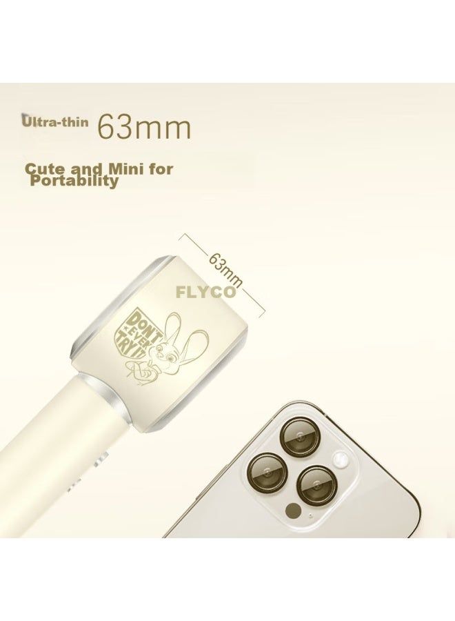 Flyco High-speed Hair Dryer, Gift For Women On Qixi Valentine's Day, Low Noise, Quick-drying, Negative Ion Hair Protection, For Home And Dormitory Use, Hair Dryer Fh6372, Judy Rabbit Co-branded - Image 2