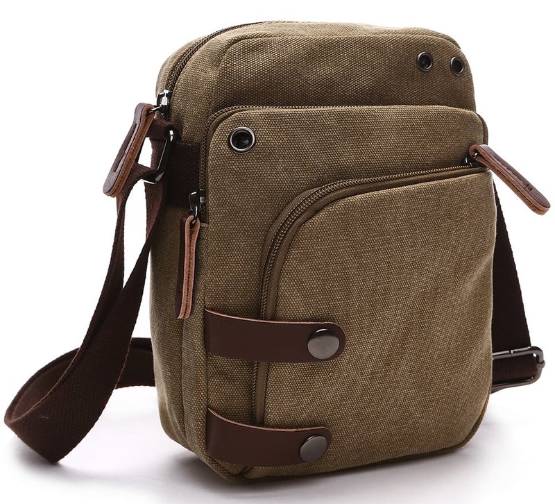 Collsants Mini Crossbody Bags for Women and Men Small Purses and Handbags Travel Purse Canvas Shoulder Purse Bag - Image 1
