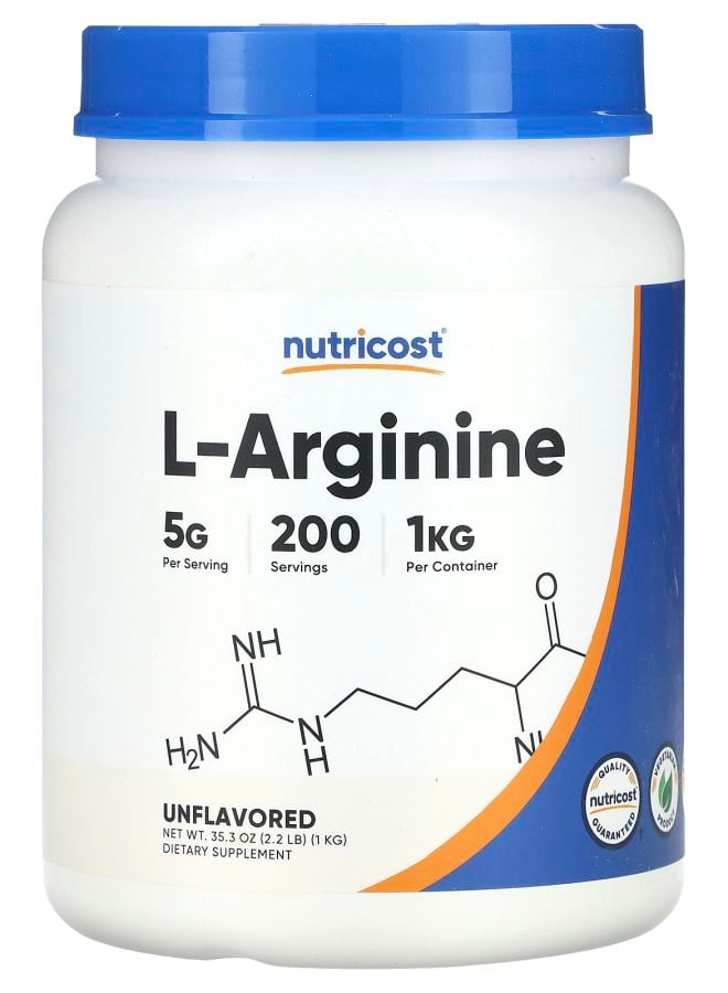 Nutricost L-Arginine Unflavored 35.3 oz (1 kg)