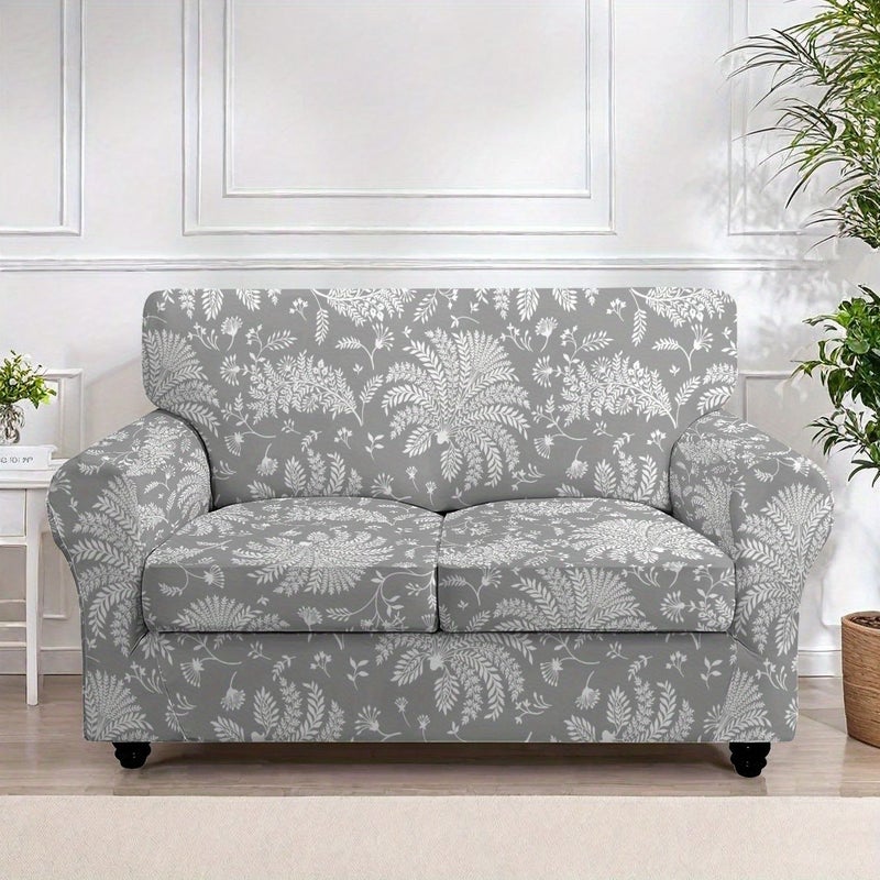 Two Seater Four Seasons Elastic All Inclusive Sofa Cushion Cover Set With Split Design For Single Double And Triple Sofas - Image 3