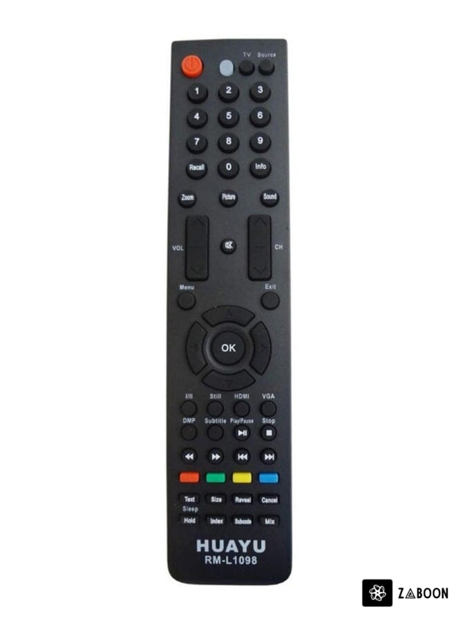 Zaboon Remote Control For Hisense Screen Black