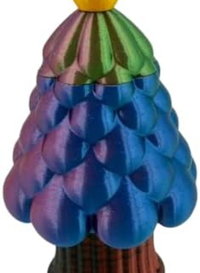 Colorful Expandable 3D Printed Christmas Tree Ornament Decoration Gift For Friends Parties - Image 2