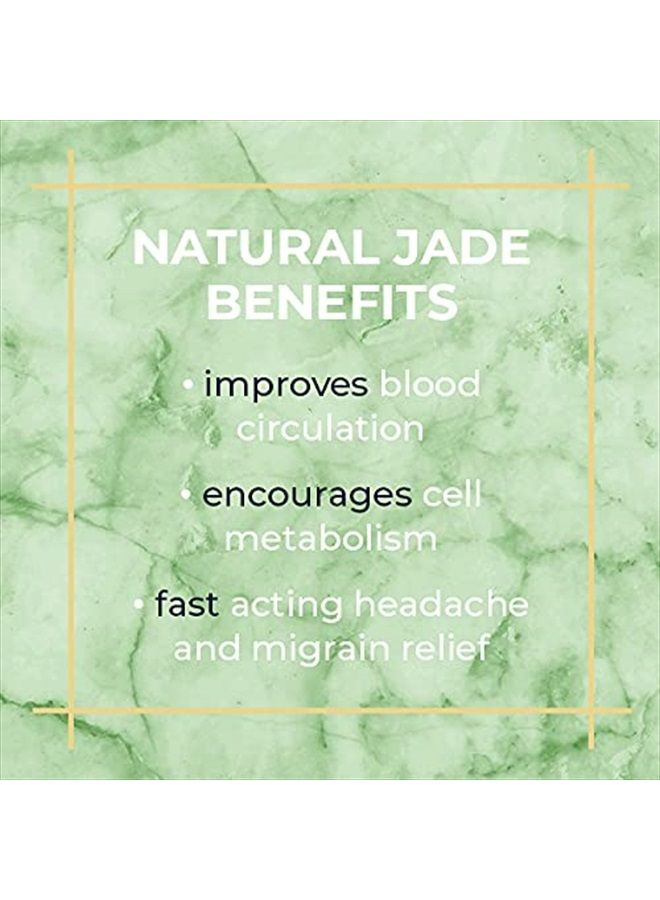 Alana Mitchell Jade Eye Mask – Weighted Eye Mask to Eliminate Wrinkles, Puffiness, & Irritation – Headache and Migraine Relief Mask - 100% Real Jade Stone Beads for Hot & Cold Anti Aging Therapy - Image 3