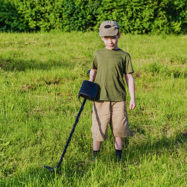 Hey Play Hey! Play! Kids Metal Detector-Junior Treasure Finder for Boys and Girls-Detects Gold, Silver, Brass, Aluminum and Steel in Dirt, Grass and Sand , Black - Image 3