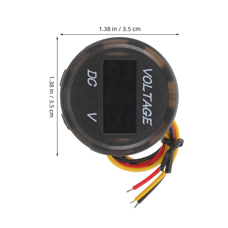 ABOOFAN 0-100V DC LED مقياس جهد رقمي مقاوم للماء لمراقبة الجهد للسيارة والشاحنة والمركبة الترفيهية والقوارب البحرية - Image 3