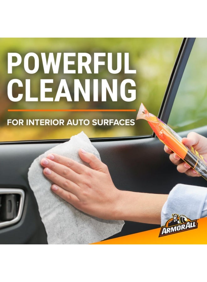 ARMOR ALL Multi Purpose Flow Wipes For All Round Cleaning 100% Plastic Free & Biodegradable Upholstery Cleaning Wipes 20 Wipes - Image 2