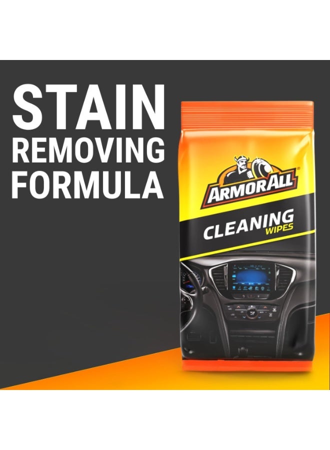 ARMOR ALL Multi Purpose Flow Wipes For All Round Cleaning 100% Plastic Free & Biodegradable Upholstery Cleaning Wipes 20 Wipes - Image 3