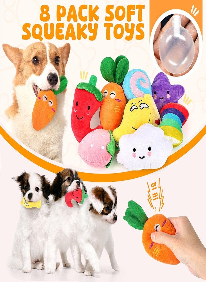 LOYEE Dog Squeaky Toys 8 Pack, Puppy Plush Squeaky Toys for Medium Small Dogs, Cute Pet Toys Stuffed Puppy Chew Toys for Teething, Interactive Toys Set for Puppy Supplies - Image 2