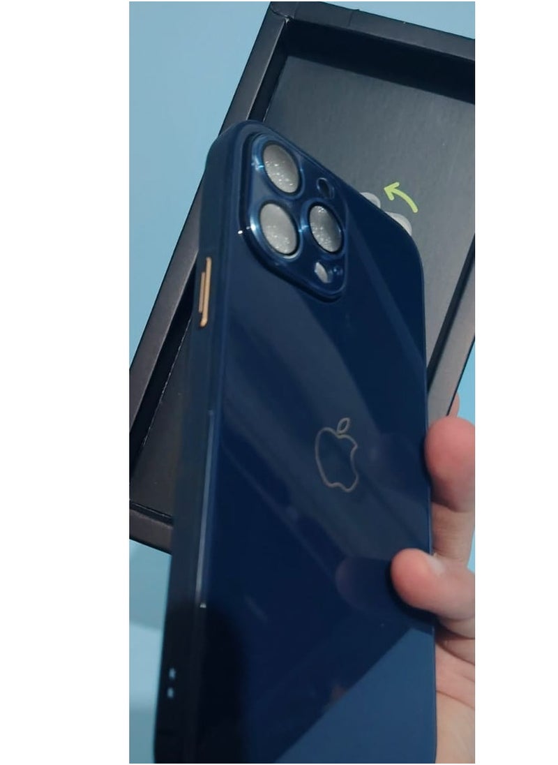 Generic Distinctive cover for iPhone 12, 13, 14, 15 and 16, navy blue color, comes in a chic box  With a sticker to protect the camera from dirt and dust, amazing  - Image 4
