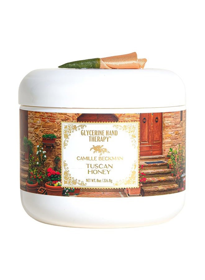 Camille Beckman Glycerine Hand Therapy Cream, Tuscan Honey, 8 Ounce - Image 1