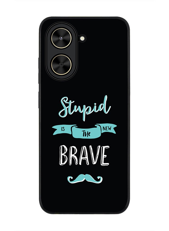 Stylizedd For Xiaomi Poco C71 / Redmi A5 4G Case,Slim fit Camera Protection, Shockproof Thin Phone cover  - Stupid Is The New Brave