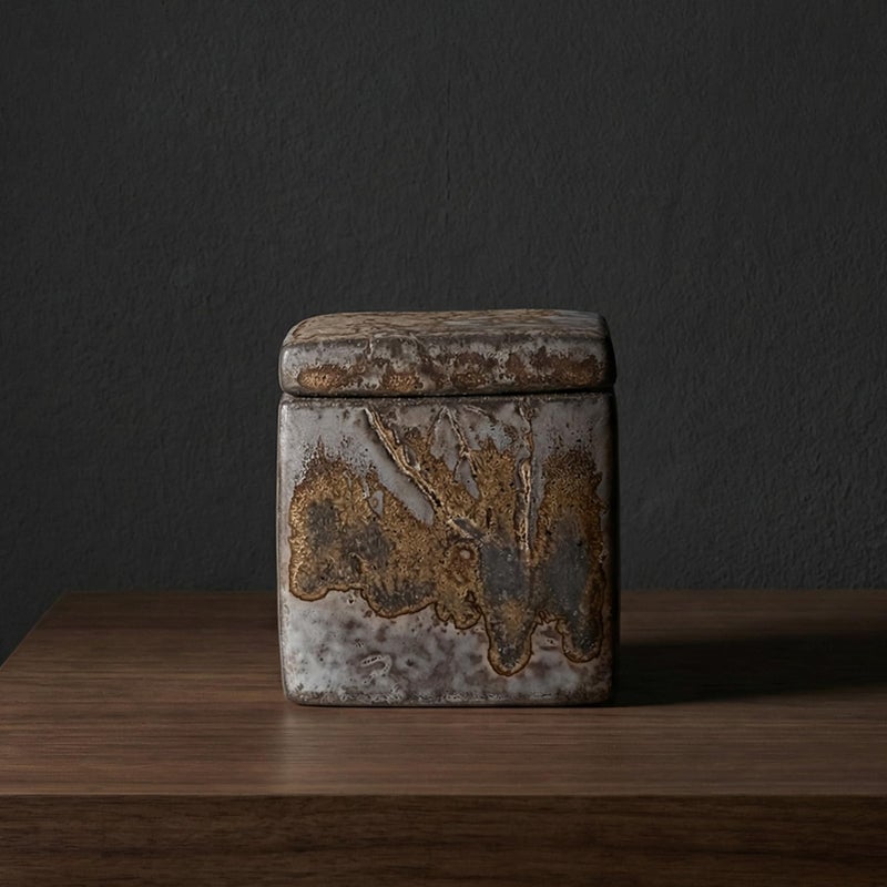 Abooxiu Small Urns for Human Ashes Keepsake 2.76 Inches Mini Urns for Ashes Memorial Small Cremation Urn Ash Keepsake Urns Mini Funeral Burial Decorative Urn for Adult Males Females Pets - Image 1