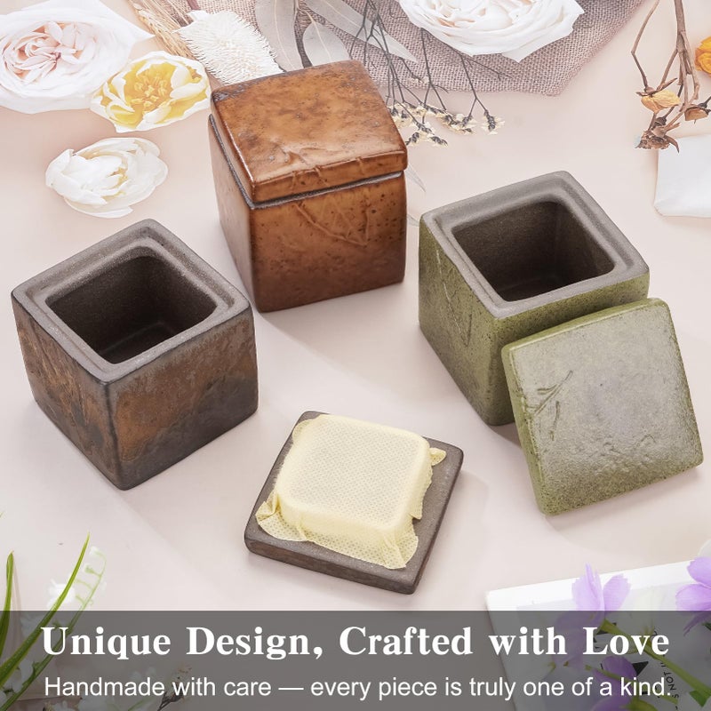 Abooxiu Small Urns for Human Ashes Keepsake 2.76 Inches Mini Urns for Ashes Memorial Small Cremation Urn Ash Keepsake Urns Mini Funeral Burial Decorative Urn for Adult Males Females Pets - Image 5