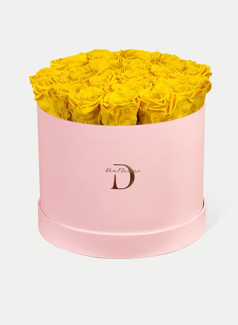 Dia FLOWER Infinity Round Box, Sunshine Yellow - Image 2
