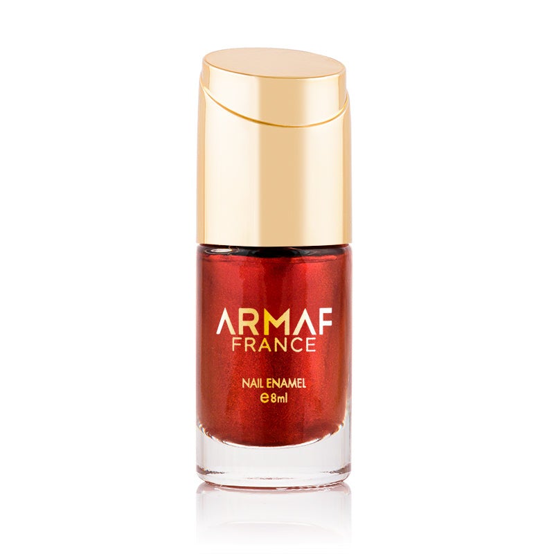 Armaf France Glitter Nail Enamel 8ml, Star Garnet, Long Lasting Nail Polish, Shimmer Finish High Shine, Quick Dry Resistant Nail Colour, Long Lasting, Lightweight & Non Sticky, Best For Every Outfit