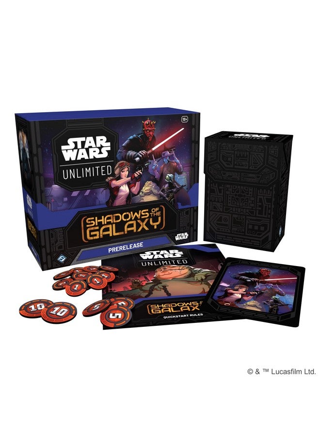 Fantasy Flight Games Star Wars: Unlimited TCG Shadows of The Galaxy PRERELEASE Box - Launch Your Galactic Journey! Includes 6 Booster Packs, Ages 12+, 2+ Players, 20 Minute Playtime, Made - Image 2