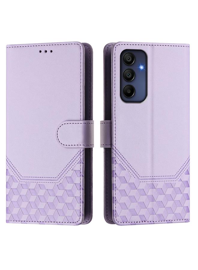 S-TOP Case For Samsung Galaxy A16 Honeycomb Embossing RFID Leather Phone Case - Image 2