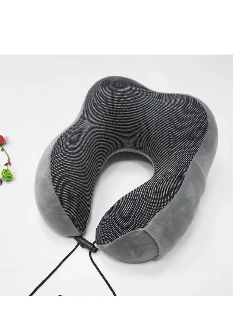 MORANO - Murano Travel Pillow, U Shape Memory Foam Pillow for Airplane and Car, Ergonomic Design Removable and Washable Invisible Zipper with Storage Bag Gift 3D Sleeping Mask - Image 1
