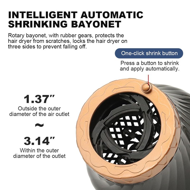 M'AYCREATE MAYCREATE® Curly Hair Diffuser for Hair Dryer,Heat-Resistant,Adaptable Clip-On Blow Dryer Diffuser Universal Styling Attachment Volumizing for Curly Boosting Volume - Image 4