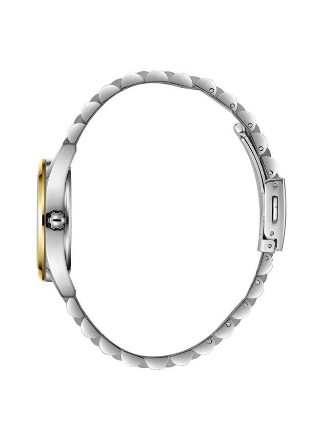 سلازنجر ساعة يد نسائية معدنية بعقارب - Image 3