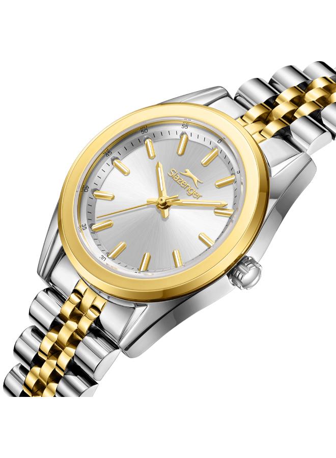 سلازنجر ساعة يد نسائية معدنية بعقارب - Image 5