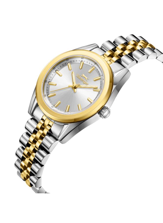 سلازنجر ساعة يد نسائية معدنية بعقارب - Image 2