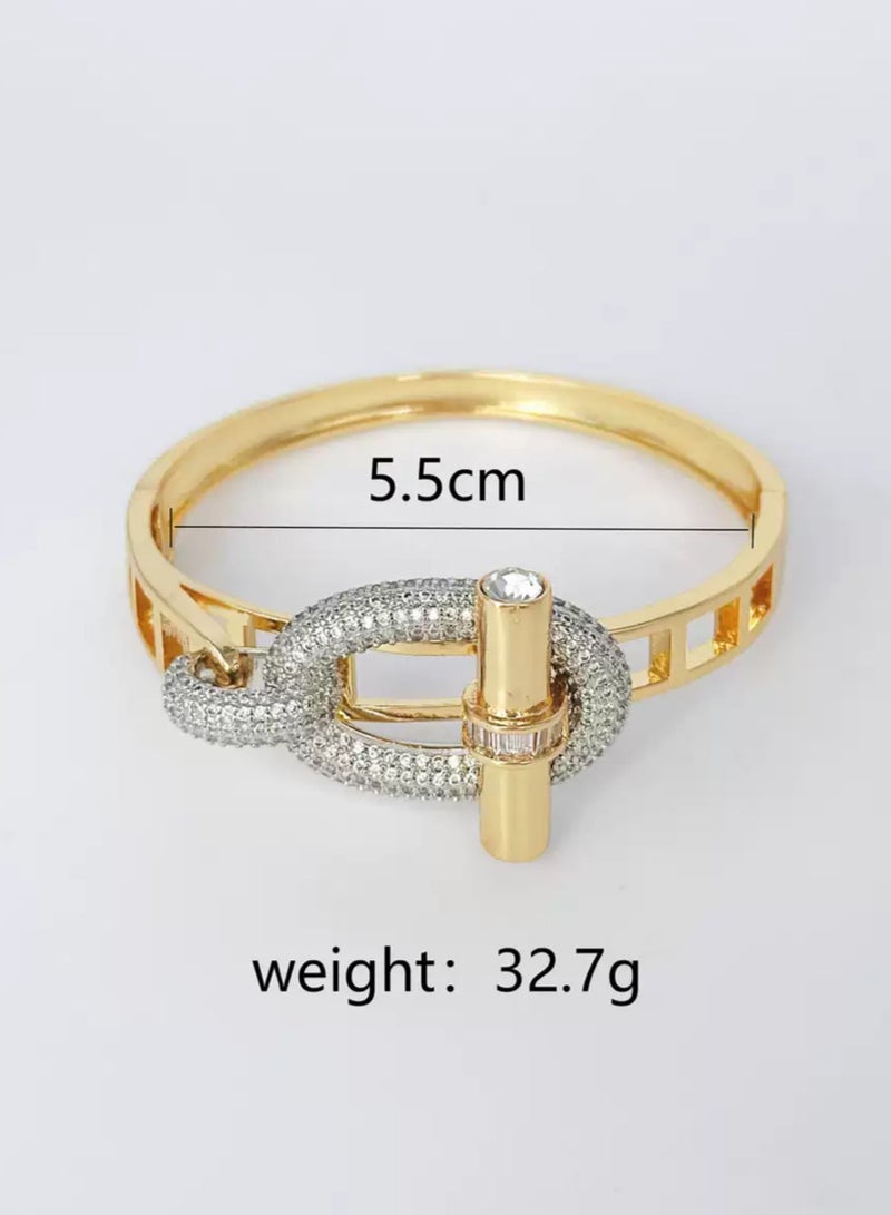Sophisticated Copper and Zircon Bracelet,Luxe and Stylish,Megadeals-ae  - Image 5