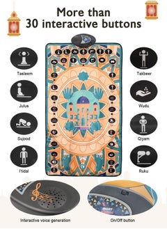 Generic Kids Educational Interactive Smart Prayer Mat 131 x 75cm  - Image 3
