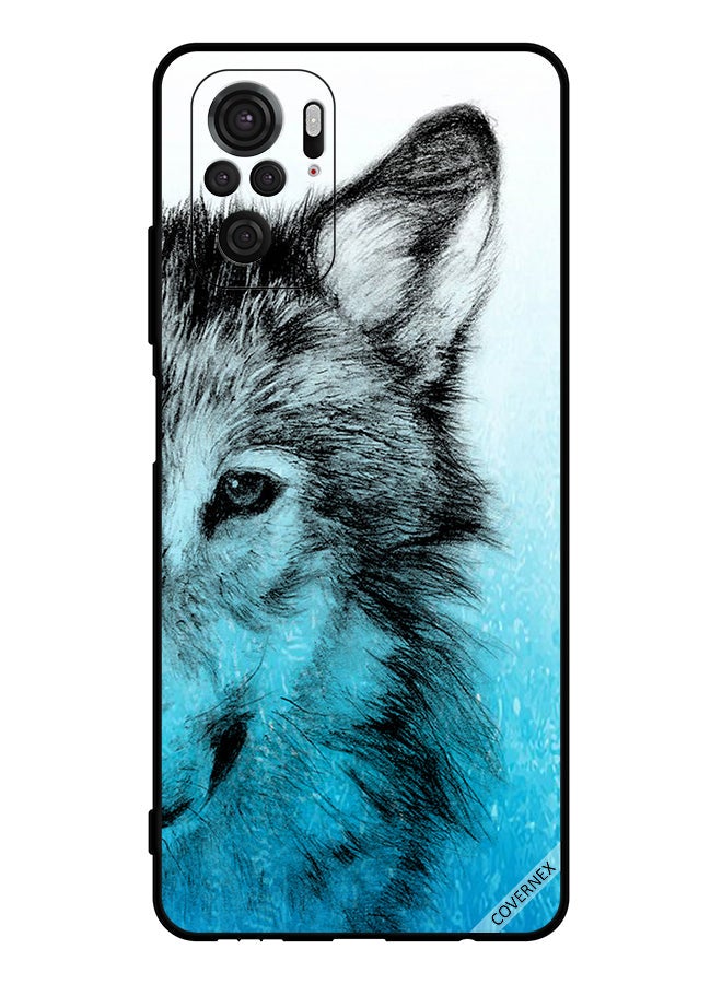 Covernex Protective Case Cover For Xiaomi Redmi Note 10S 4g Half Wolf Face - Image 1
