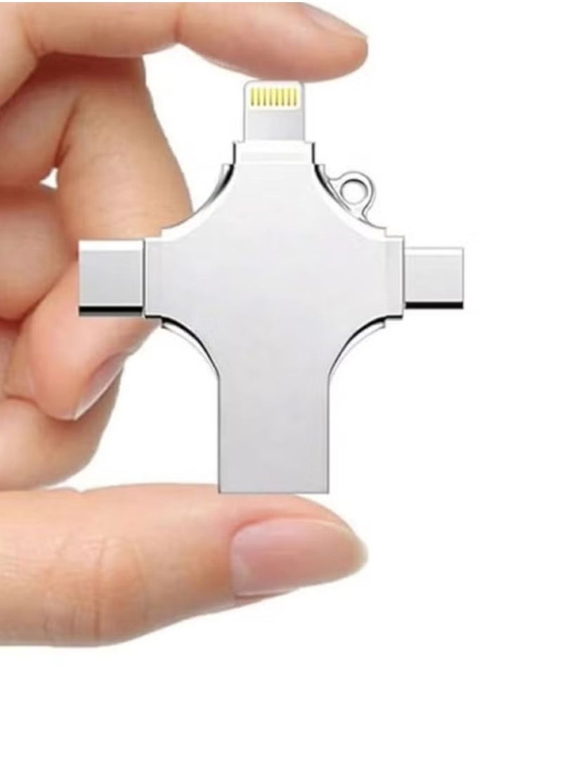 MOXOM 4in1 USB Available for iPhone android type c and laptop computer 256GB  - Image 1